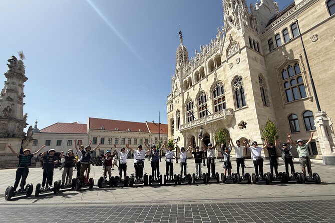 Buda & Pest in 2 Hours: Segway Adventure - Chain Bridge lion statues: the legend stop you will actually remember