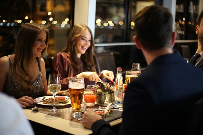 Budapest 4 course Dinner Cruise with Bar Piano and Welcome Drink - A 7:00 pm Danube dinner cruise that saves you time