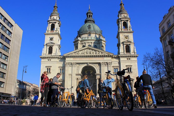 Budapest Bike Tour - Clark Adam Square: Chain Bridge, funiculars, and the zero kilometer stone