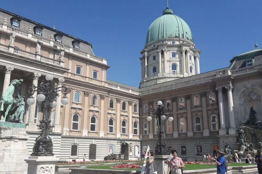 Budapest: Buda Castle District Walking Tour - Old cobblestones, medieval walls, and a view into the Buda Hills