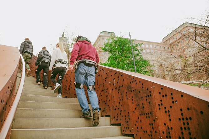 Budapest Exoskeleton Robotics Powered City Walk - Szechenyi Lanchid crossing: the change of pace you need