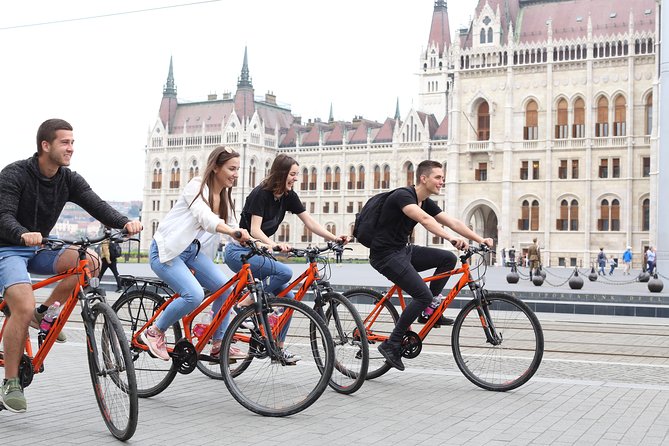 Budapest Historic Downtown Bicycle Tour in small groups - Heroes’ Square and its Central European snapshot