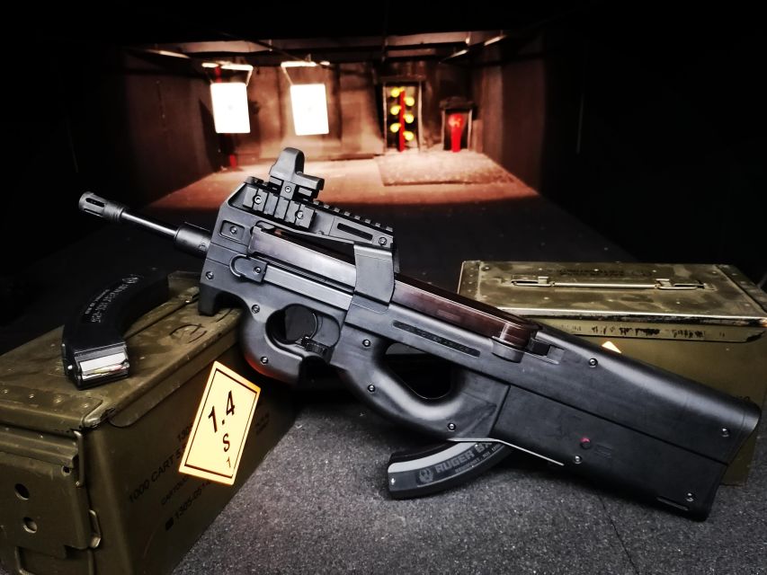 Budapest: Hollywood Gun Range Shooting Package - The Gun Lineup: what you may fire and how many shots