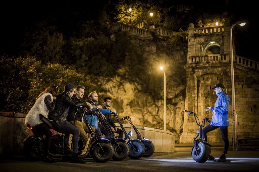 Budapest: Night Tour on MonsteRoller e-Scooter - Budapest at Night Feels Like a Different City from Castle Hill