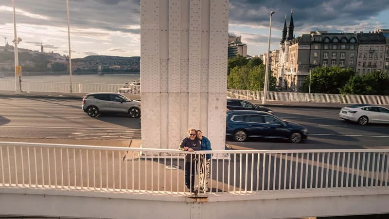 Budapest: private drone photo session - Liberty Bridge first, then the views keep getting better