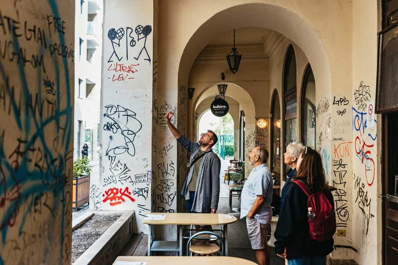 Budapest: Street Art and Underground Movements Walking Tour - Telep-Art Galéria: starting with stickers, not a lecture