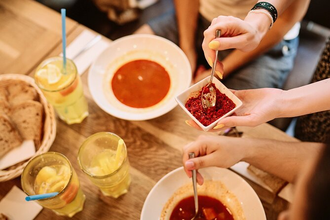 Central Budapest Food Walking Tour with Drinks Included - What you’ll actually eat and drink: soup, paprikash style mains, and Tokaj sweets