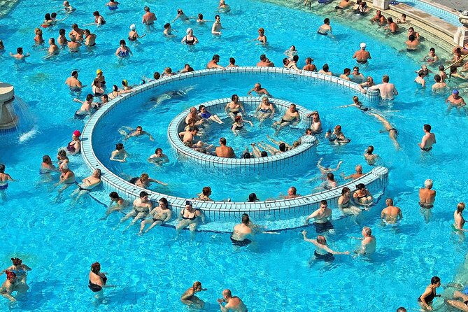 Entrance to Szechenyi Spa in Budapest - Lockers, cabins, towels, and slippers: the stuff that can make or break your comfort
