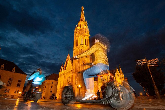 Small-Group Night Tour in Budapest on MonsteRoller e-Scooters - Chain Bridge and the Buda side: why the night lighting matters